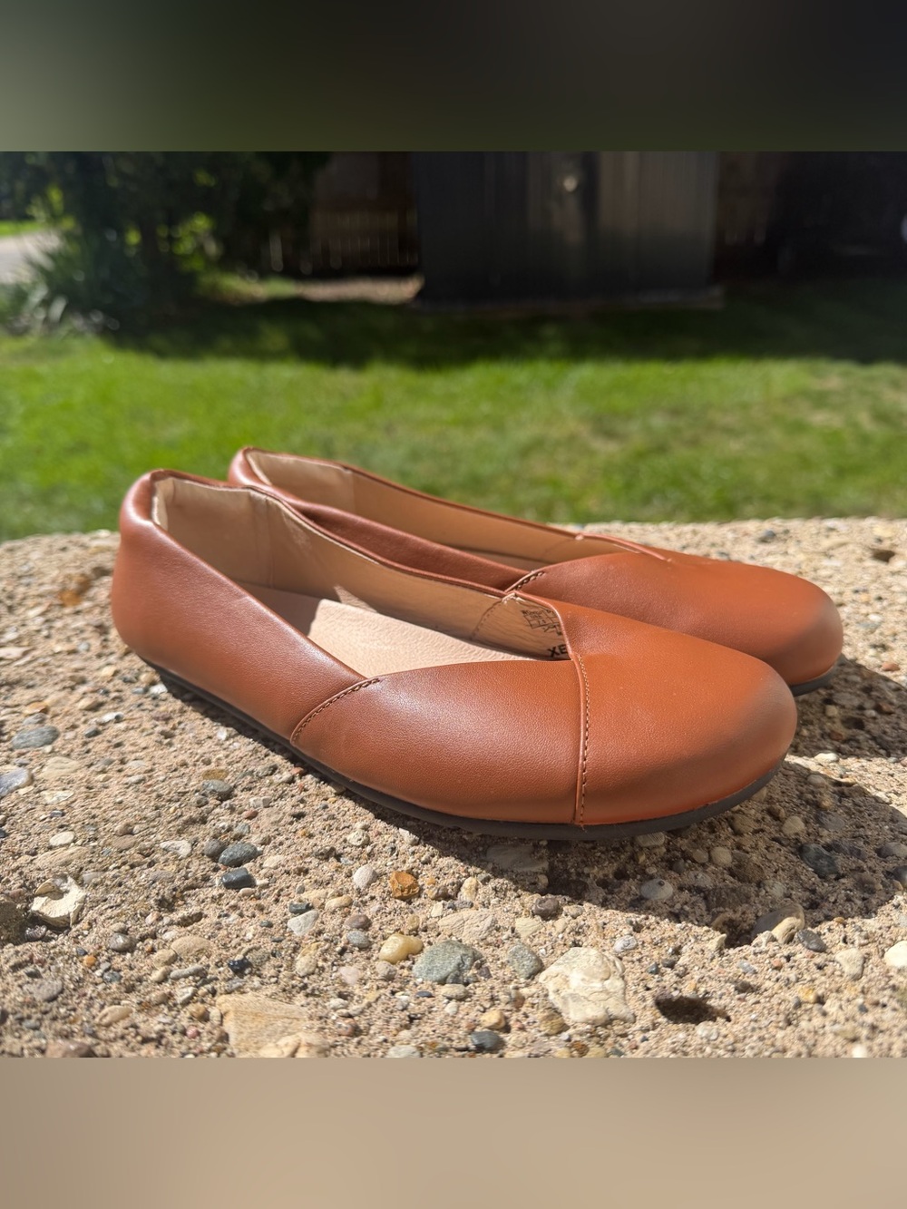 Xero Phoenix Tan Leather Ballet Flats Womens 7.5